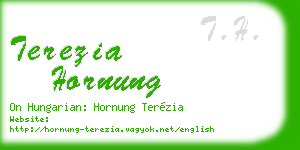 terezia hornung business card